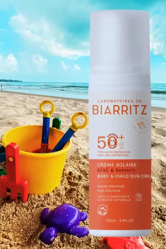 Rabatt Sonnencreme Kinder LSF 50+ von Laboratoires de Biarritz 100 ml