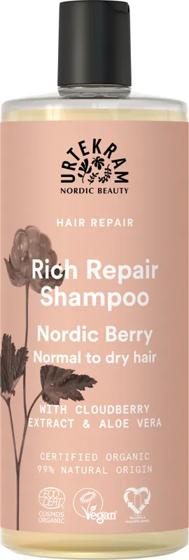 Neue Kollektion Urtekram Nordic Berry Rich Repair Shampoo