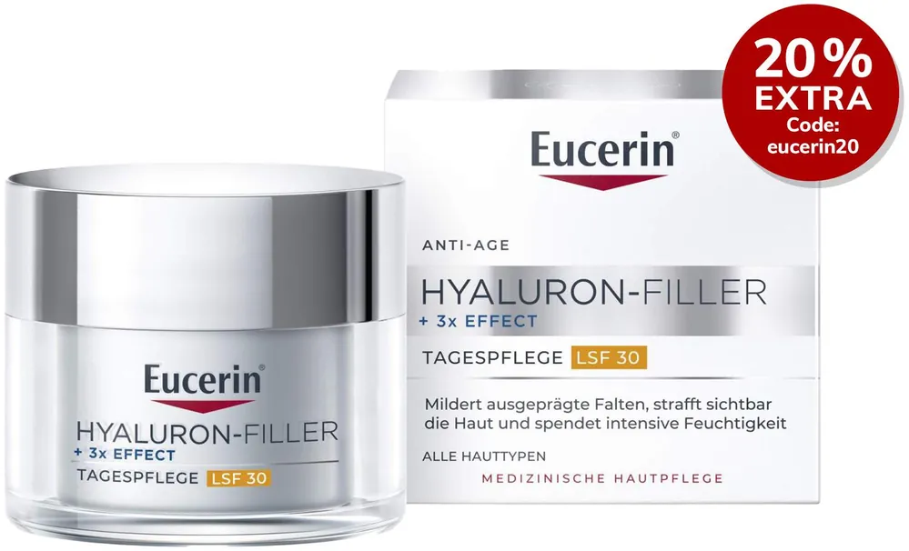 Neuheit Eucerin Hyaluron Filler Tagespflege LSF30 50 ml Creme