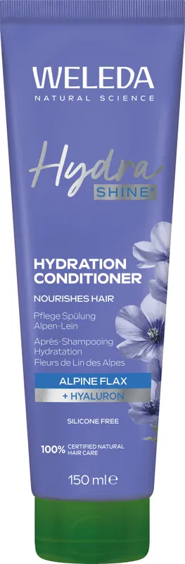Echt Weleda HydraShine Pflege-Spülung Alp Lein 150 ml
