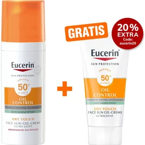 Eucerin Sun Oil Control Face Gel-Creme LSF 50+ 50 ml + gratis Sun Gel-Creme Oil Control 20 ml Kracherpreis