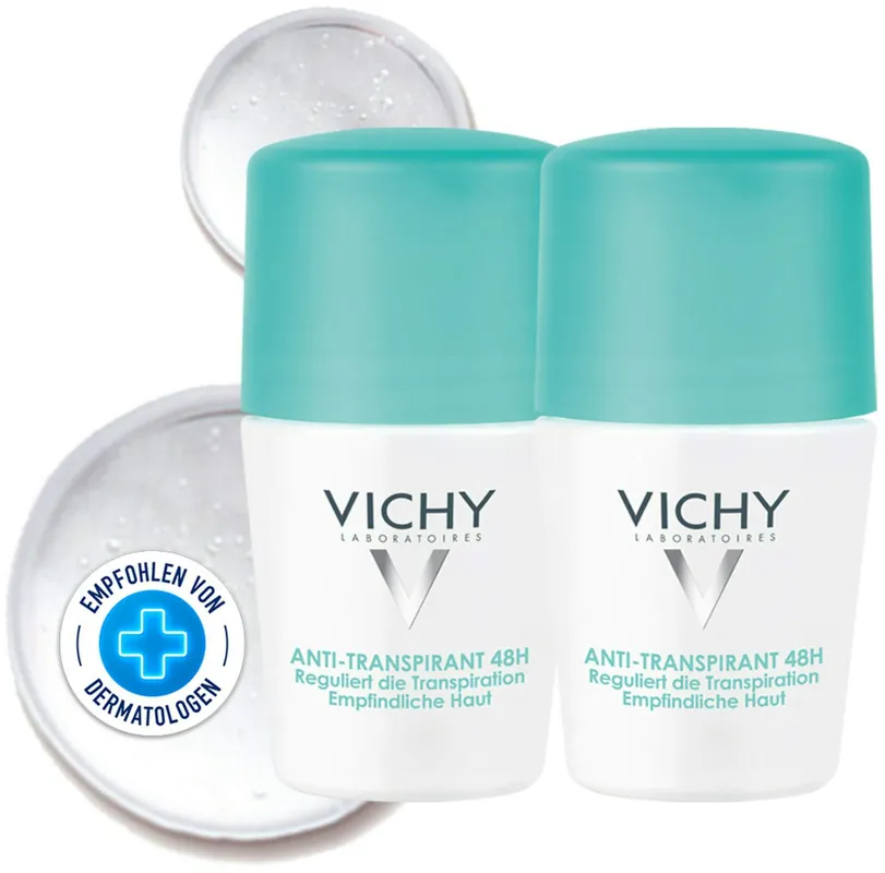 Solange Der Vorrat Reicht Vichy Deo Roll On Anti Transpirant 48h Doppelpack 2 x 50 ml Stift