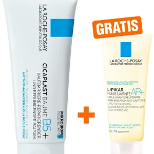La Roche Posay Cicaplast Baume B5+ 100 ml Creme + gratis La Roche Posay Lipikar Dusch-und Badeöl AP+ 100 ml Günstig