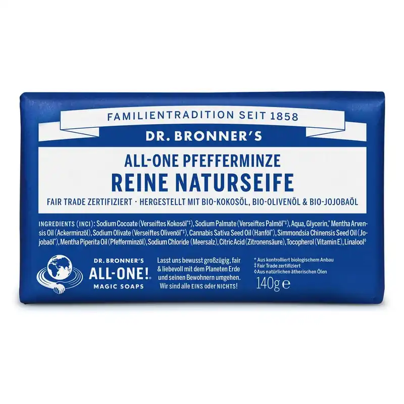Neue Kollektion Pfefferminze - All-One Reine Naturseife 140g