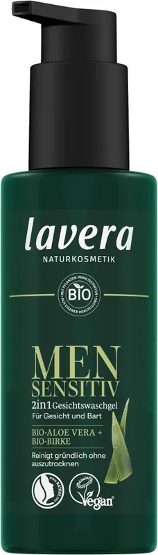 Ausverkauf lavera Men Sensitiv 2in1 Gesichtwaschgel 150 ml