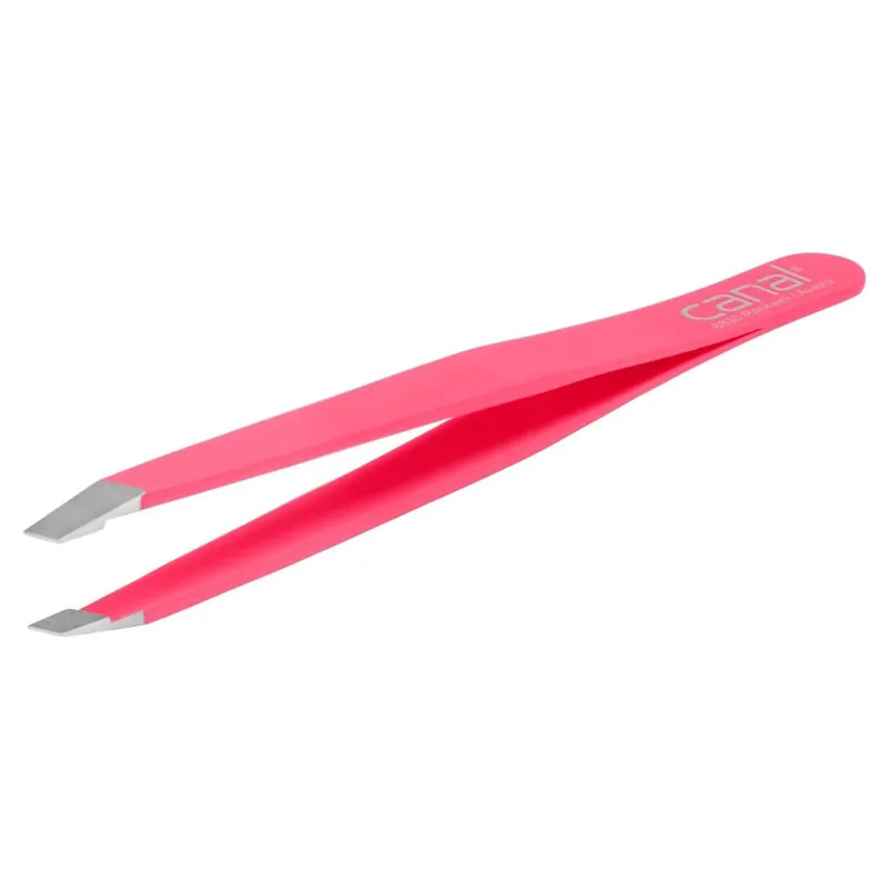 Canal Pinzetten Haarpinzette schr\\u00e4g rostfrei - Pink Beliebt