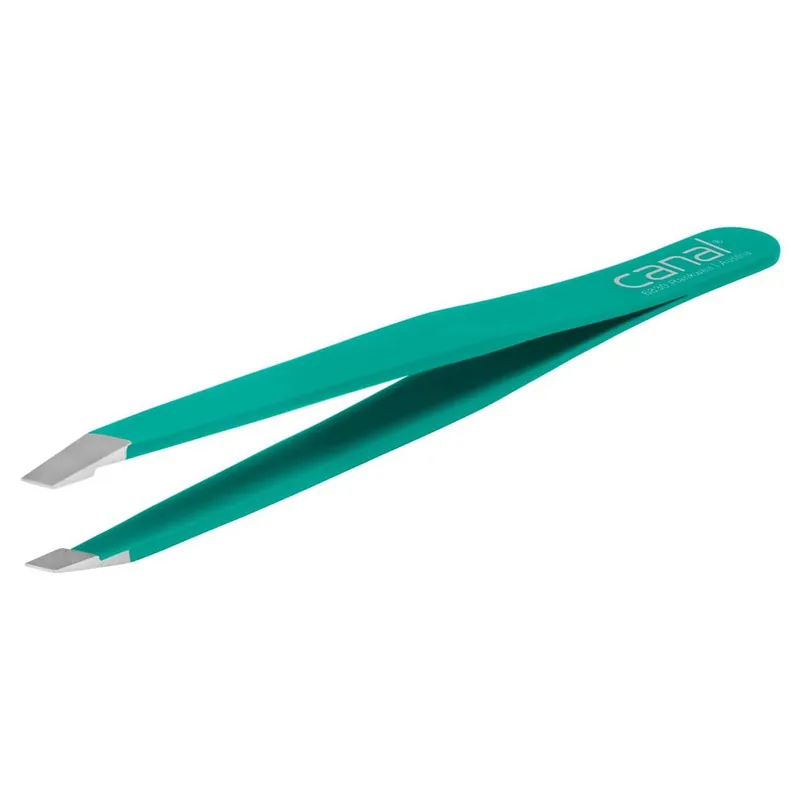 Online Kaufen Canal Pinzetten Haarpinzette schr\\u00e4g rostfrei - Grün