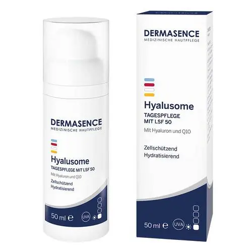 Jetzt Bestellen Dermasence Hyalusome Tagespflege mit LSF 50 Emuls., 50 ml
