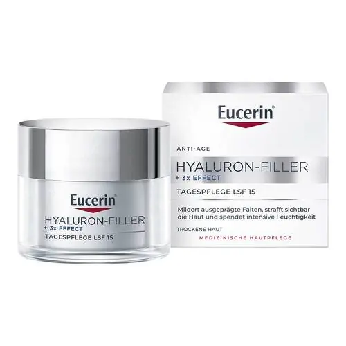 Highlight Eucerin Hyaluron-Filler Tagescreme für trockene Haut mit LSF 15, 50 ml