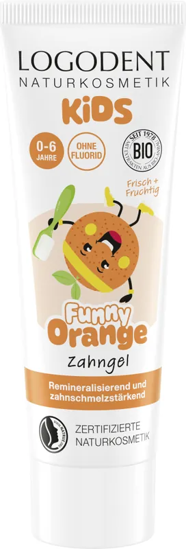 Logona Kids Zahngel Funny Orange Schneller Versand