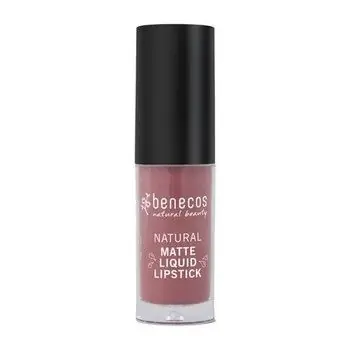 Highlight Benecos Matte Liquid Lipsticks rosewood romance 5 ml