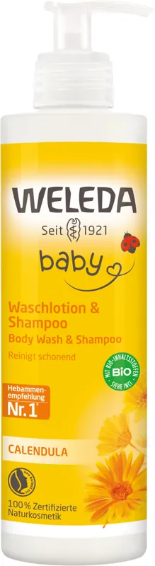 Weleda Calendula Waschlotion & Shampoo 400 ml Echt