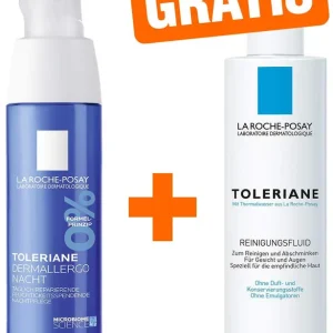 Sale La Roche Posay Toleriane Dermallergo Nachtcreme 40 ml + gratis Toleriane Reinigungsfluid 50 ml