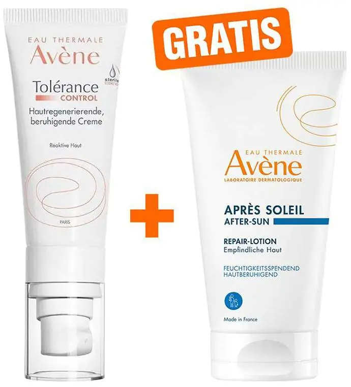 Avene Tolerance Control Creme 40 ml + gratis Repair-Lotion nach der Sonne 50 ml Solange Der Vorrat Reicht