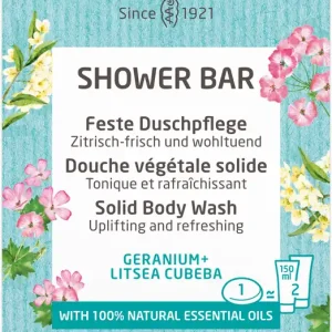 Weleda Feste Duschpflege Geranium + Litsea Cubeba 75 g Echt