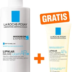 Sofort Bestellen La Roche Posay Lipikar Baume light AP + M 400 ml Lotion + gratis La Roche Posay Lipikar Dusch-und Badeöl AP+ 100 ml