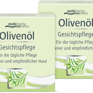 medipharma cosmetics Olivenöl Gesichtspflege 2 x 50 ml Creme Solange Der Vorrat Reicht