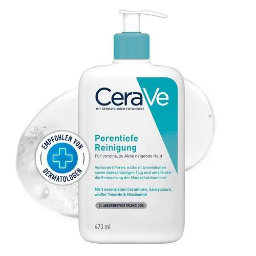 Cerave porentiefe Reinigung Gel, 473 ml Gratis Versand
