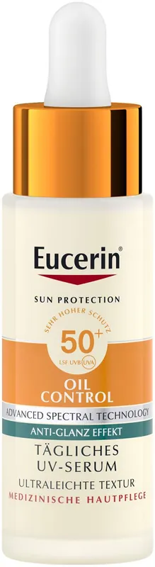 Eucerin Oil Control Face Sun Tägliches UV-Serum LSF 50+ 30 ml Solange Der Vorrat Reicht