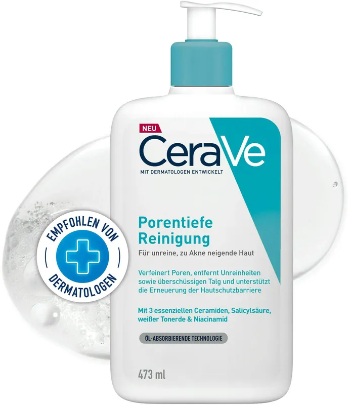 Cerave porentiefe Reinigung 473 ml Gel Neue Kollektion