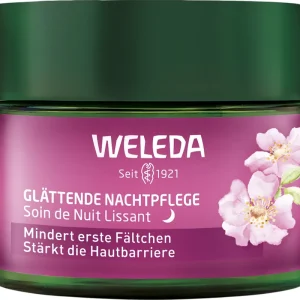 Neue Ware Weleda Glättende Nachtpflege Wildrose &Weisser Tee