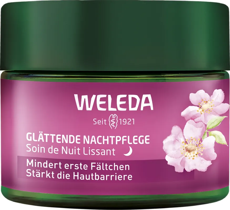Neue Ware Weleda Glättende Nachtpflege Wildrose &Weisser Tee