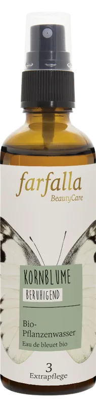 farfalla Kornblume Bio-Pflanzenwasser beruhigend 75 ml Zertifiziert
