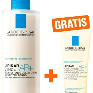 La Roche Posay Lipikar Syndet AP+ 400 ml + gratis La Roche Posay Lipikar Dusch-und Badeöl AP+ 100 ml Kostenloser Versand