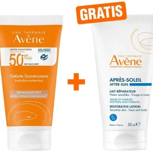 Sonderaktion Avene Getönte Sonnencreme SPF 50+ 50 ml + gratis Repair - Lotion nach der Sonne 50 ml