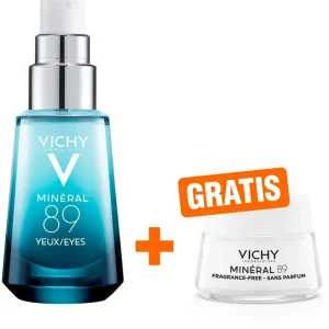 Nur Heute Vichy Mineral 89 Augen 15 ml + gratis Mineral 89 72h Feuchtigkeits Boost 15 ml Creme