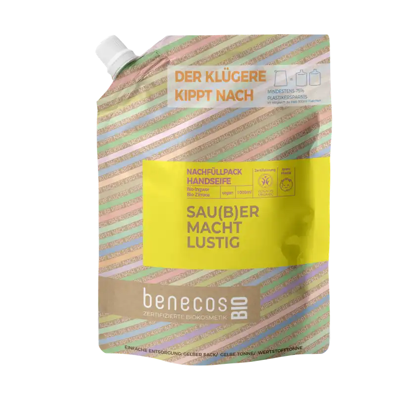 Preiswert benecos BIO Handseife BIO-Ingwer & Zitrone 1000 ml