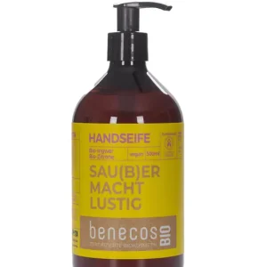 Preis Gesenkt benecos BIO Handseife BIO-Ingwer + BIO-Zitrone - SAU(B)ER MACHT LUSTIG 500 ml