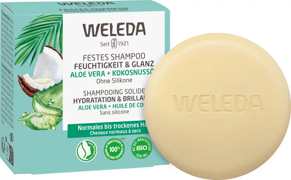 Must-Have Weleda Festes Shampoo Feuchtigkeit & Glanz 50g
