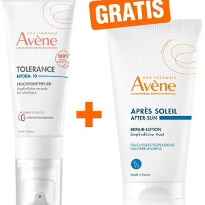 Mega-Angebot Avene Tolerance Hydra-10 Feuchtigkeitsfluid 40 ml + gratis Repair-Lotion nach der Sonne 50 ml
