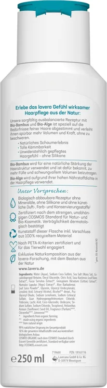 lavera Pflegeshampoo Volumen und Kraft Finale Aktion
