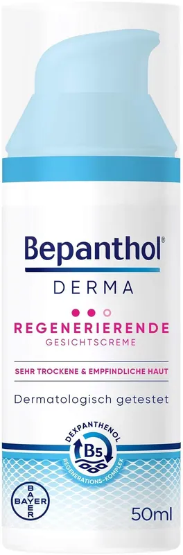 Finale Aktion Bepanthol DERMA Regenerierende Gesichtscreme 50 ml Pumpflasche