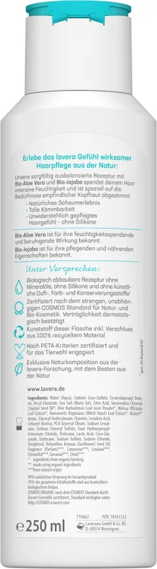 Preisknaller lavera Pflegeshampoo basis sensitv Feuchtigkeit u Pflege
