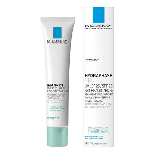 Neu La Roche Posay Hydraphase HA UV Creme reichhaltig LSF 25, 40 ml