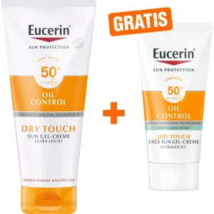 Knallerangebot Eucerin Sun Oil Control Body LSF50 200 ml Gel-Creme + gratis Eucerin Sun Gel-Creme 20 ml