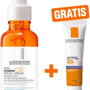 Sale La Roche Posay Pure Vitamin C12 Serum 30 ml + gratis Anthelios Anti-Pigment Fluid 15 ml