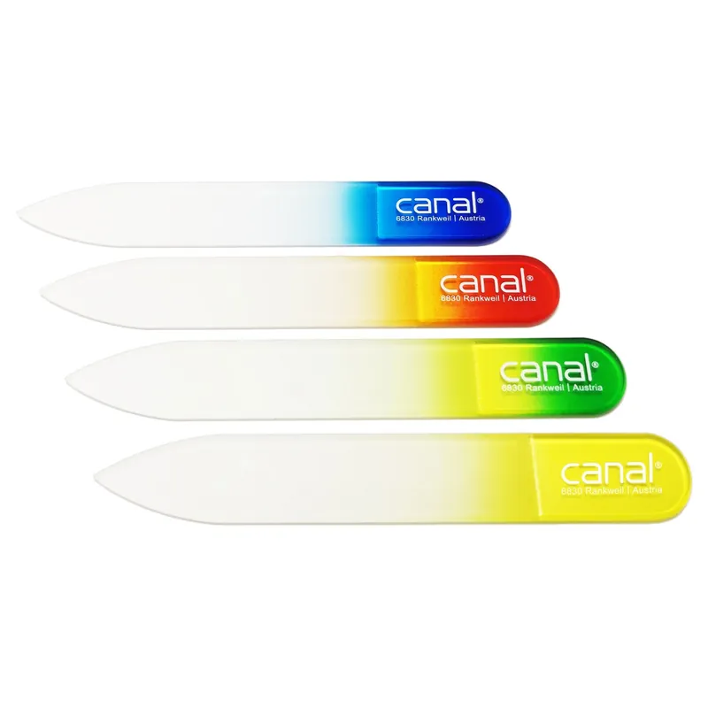 Canal Feilen Hartglasfeile farbiger Griff 8cm Bestpreis