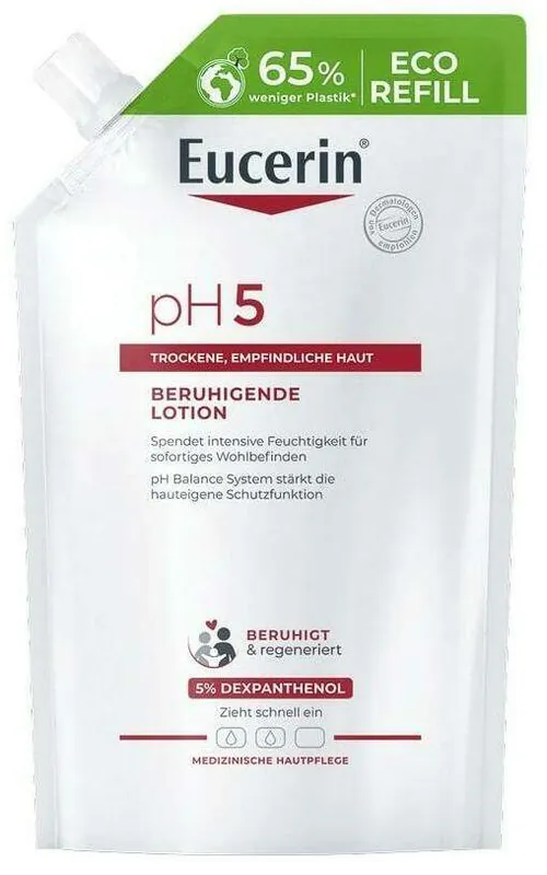 Eucerin pH5 Lotion 400ml Nachfüllbeutel empfindliche Haut Zertifiziert