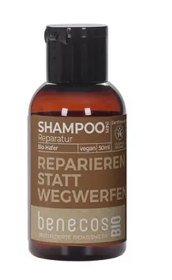 benecos Mini Shampoo Reparatur BIO-Hafer DAS MACHT DIE HAARE SCHÖN 50 ml Neu Im Sortiment