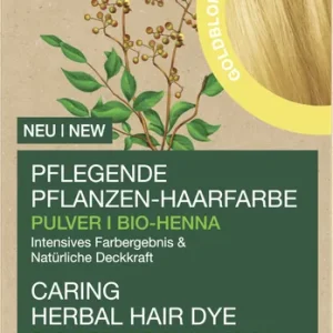 Logona Pflegende Pflanzen-Haarfarbe Pulver Goldblond 100 g Zertifiziert