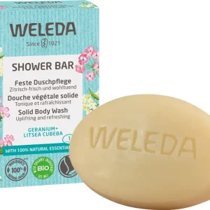Weleda Feste Duschpflege Geranium + Litsea Cubeba Super-Preis