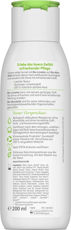 lavera Body Lotion Erfrischend 200 ml Kostenfreie Lieferung