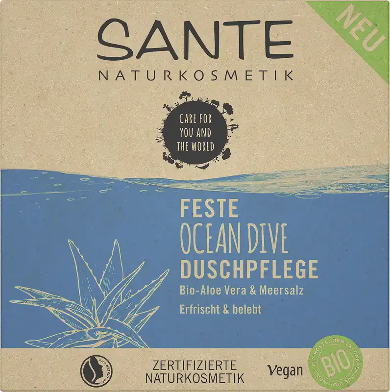 Heißes Angebot Sante Feste OCEAN DIVE Duschpflege Bio-Aloe Vera & Meersalz 80 g