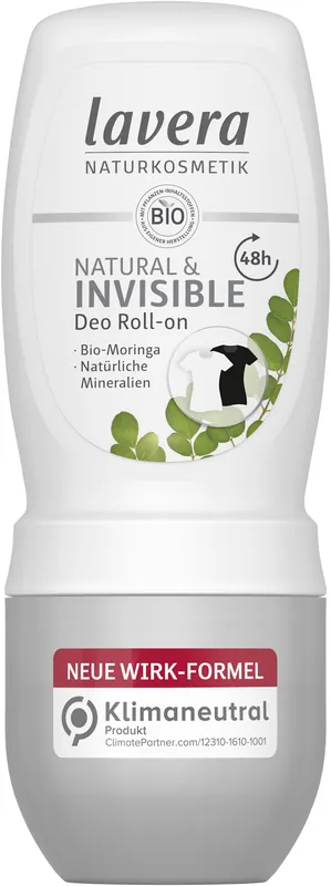 Rabatt lavera Deo Roll-on NATURAL & INVISIBLE 50 ml