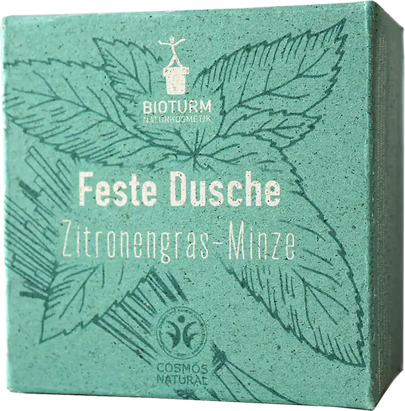 BIOTURM Feste Dusche Zitronengras-Minze 100 g Nur Für Kurze Zeit