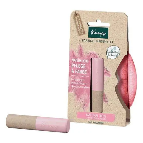 Kneipp farbige Lippenpflege natural rose, 3.5 g Begrenztes Angebot